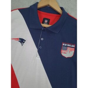 New England Patriots NFL Team Apparel‎ Polo Shirt Mens XL Football Color Block